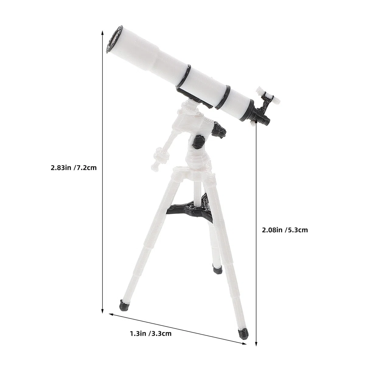 BESPORTBLE Telescopio per casa delle bambole: ornamento in miniatura con treppiede - mini binocolo tascabile, giocattolo educativo per la prima infanzia, decorazione per foto