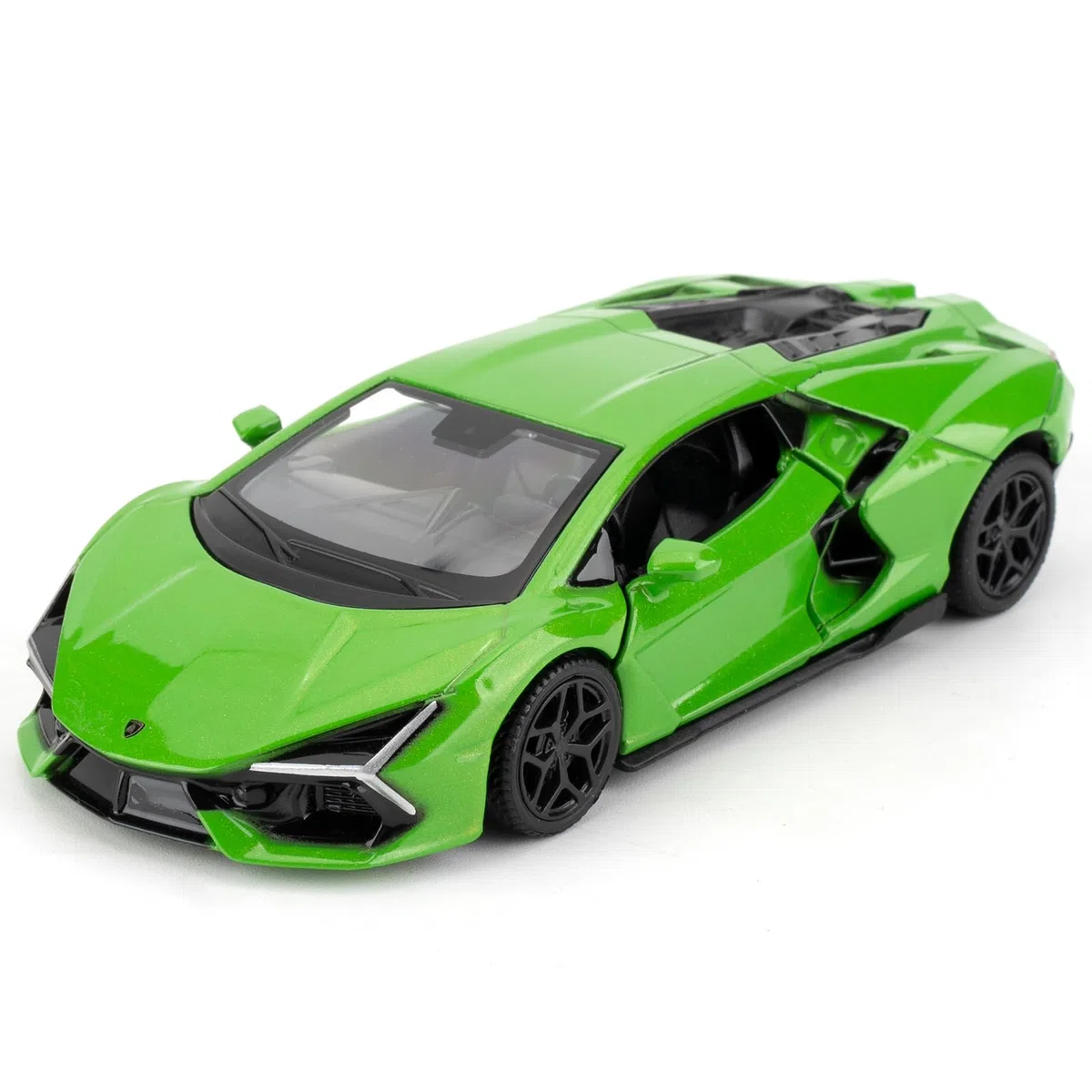 giocattolo Lamborghini Reventon 1/36 auto modello con funzione di ritiro porta aperta, adatto per collezione e regalo per bambini (verde)