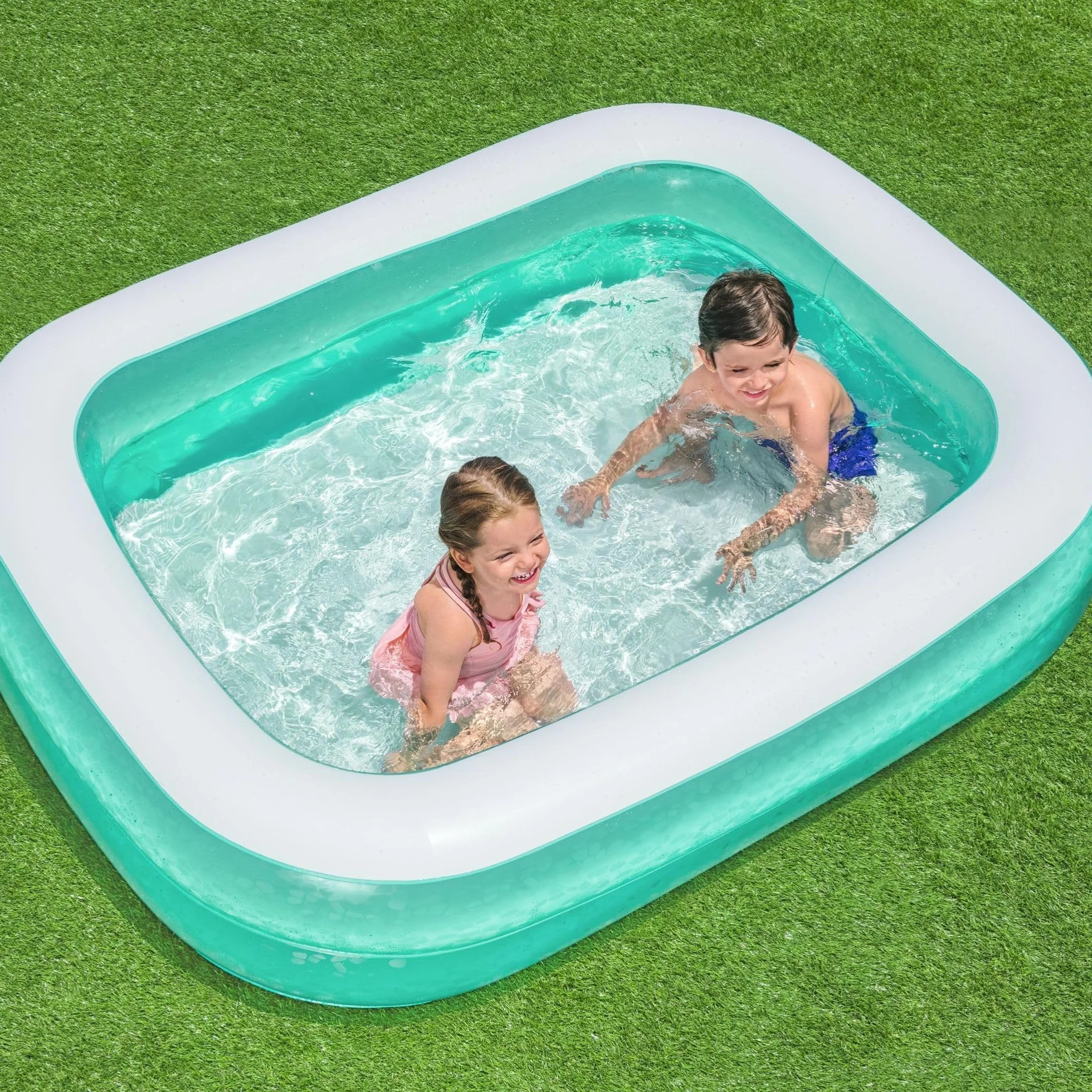 Bestway 54005-2 Piscina rettangolare per bambini Acquamarina da 2 metri