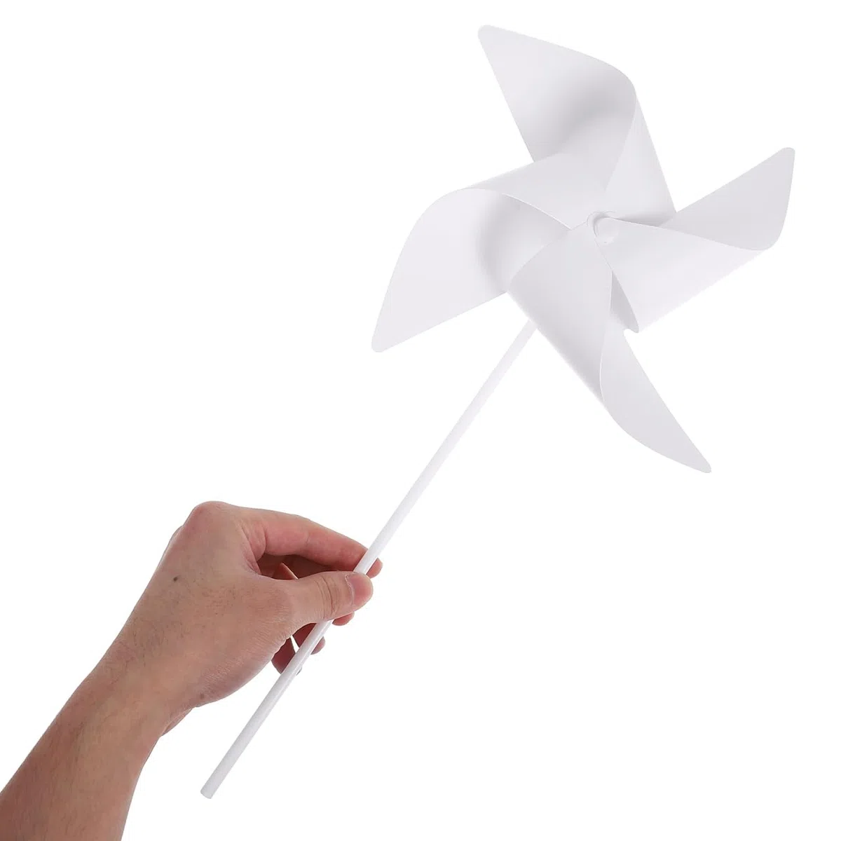 jojofuny Mulino a Vento Di Carta 9 Pollici Girandola Bianco Fai Da Te Giocattoli Educativi Per Bambini Attività Creative Coordinazione Mano-Cervello