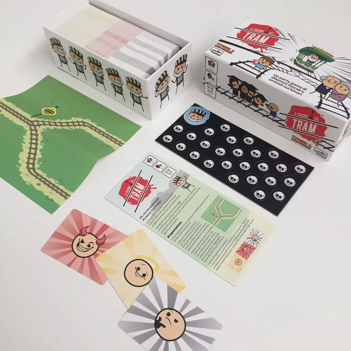 Asmodee - Il Trauma del Tram - Gioco da Tavolo, Divertente Party Game con Carte da Gioco, 3-13 Giocatori, 16+ Anni, 15 min, Edizione in Italiano