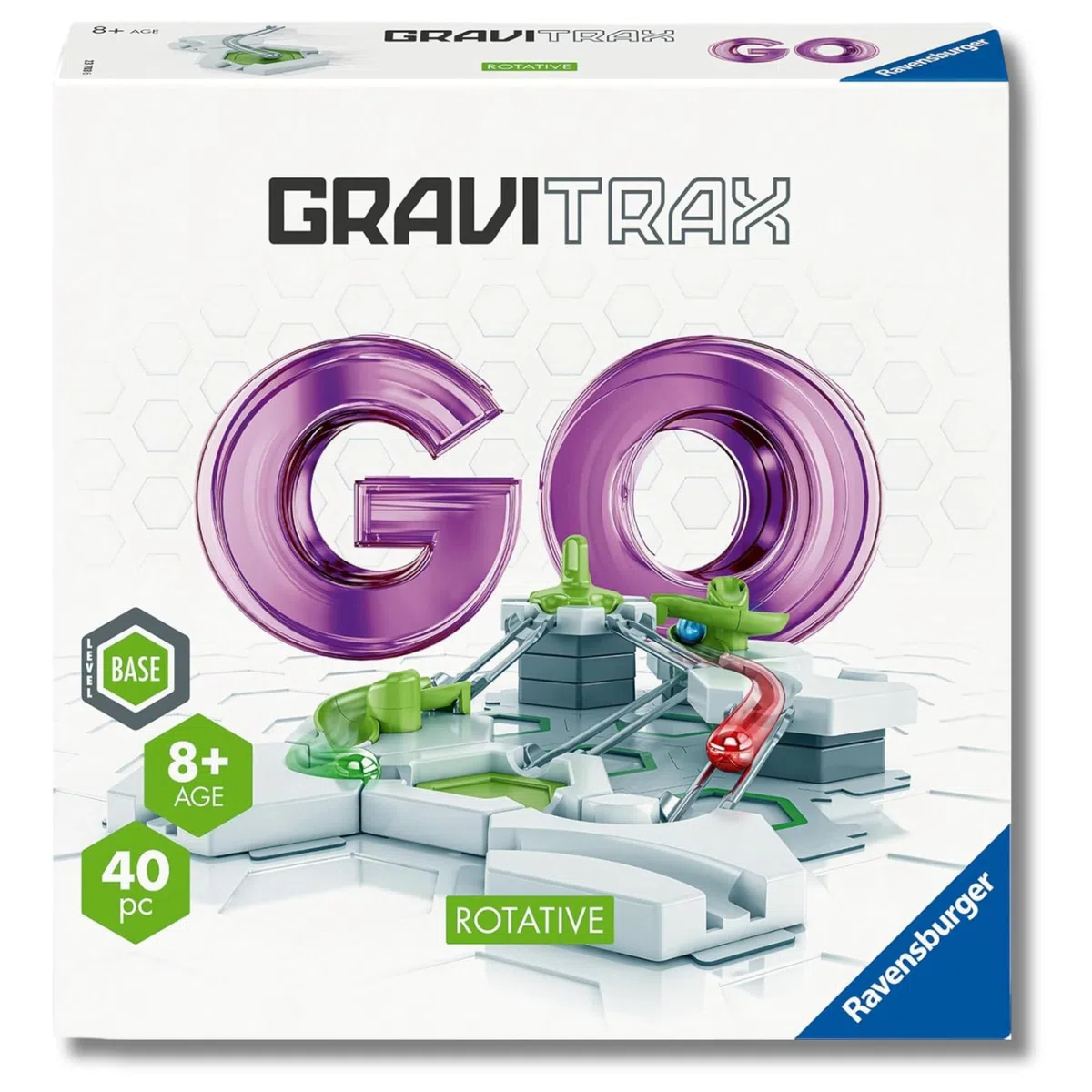 Ravensburger - GraviTrax: Go Rotative, Pista biglie 40 pezzi, Rompicapo bambini e adulti, Giochi bambini 8 anni e più, Gioco Interattivo ed Educativo STEM, Compatibile con tutti i produtti GraviTrax