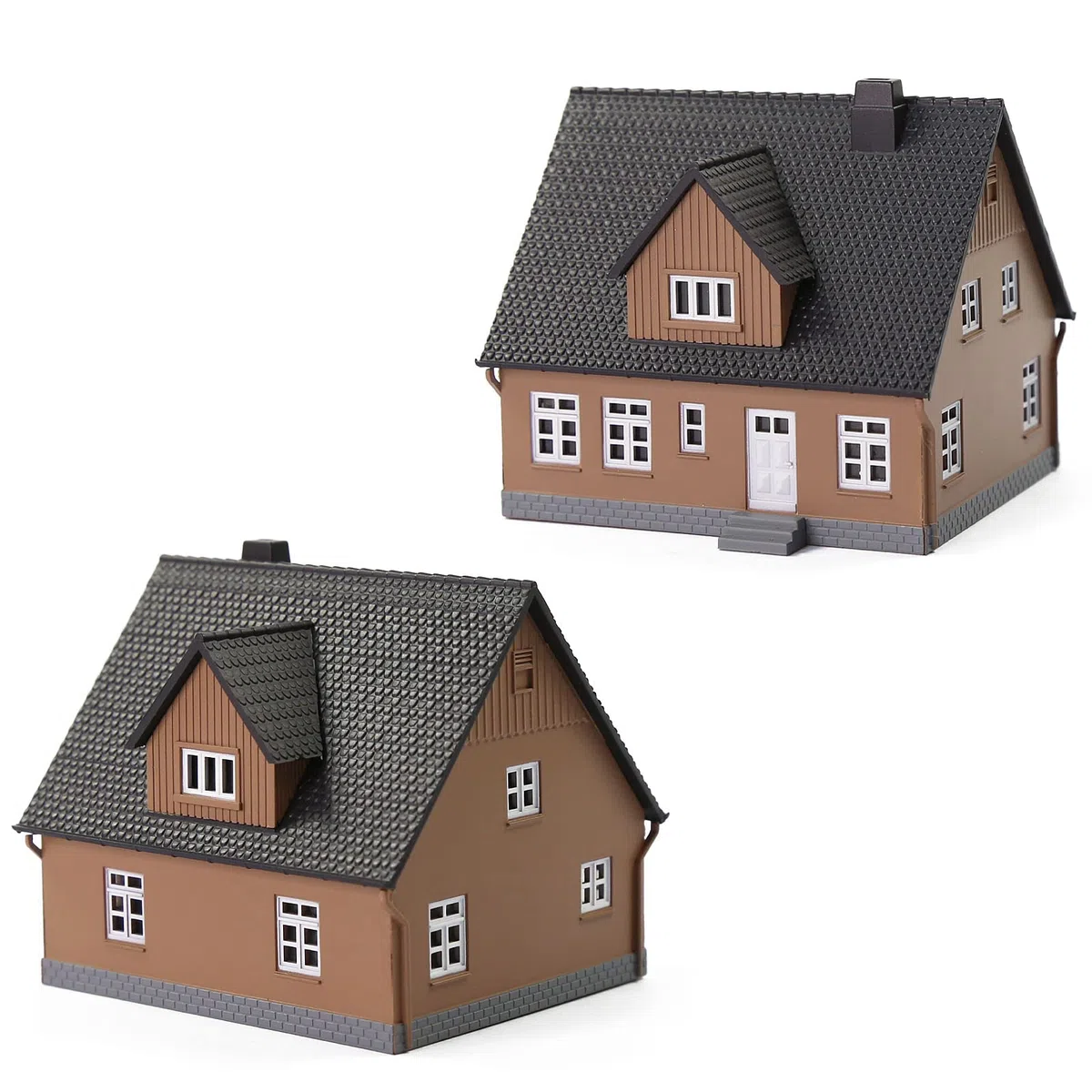 Evemodel 1 pezzo 1:160 Traccia N Case, set di modellismo per casa indipendente, gazebo Break accessorio per la decorazione del modellino ferroviario (nero)