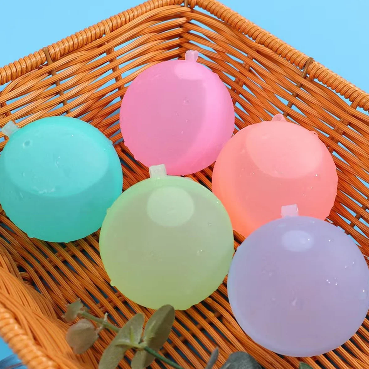 12 palloncini d'acqua riutilizzabili per bambini adulti bombe d'acqua facili da riempire rapidamente palline d'acqua in silicone senza lattice in silicone divertimento estivo piscina