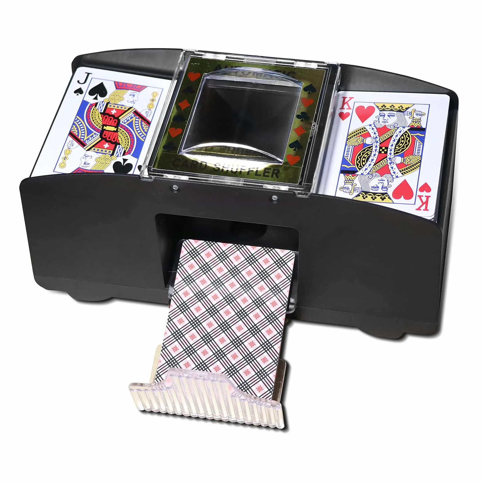 Mixer per carte, miscelatore automatico di carte da gioco, alimentato a batteria, per giochi di poker Home Party Club Bridge (2 Deck)