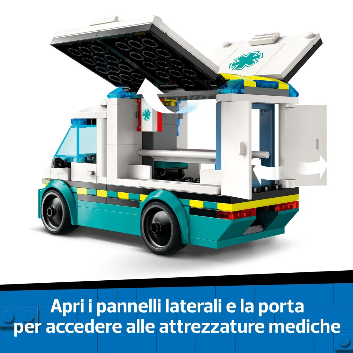 LEGO City Emergency Ambulance Toy with 2 Minifigures - Educational Learning Toys for 5+ Year Old Boys & Girls - Gift Ideas for Birthdays & Holidays - 60451