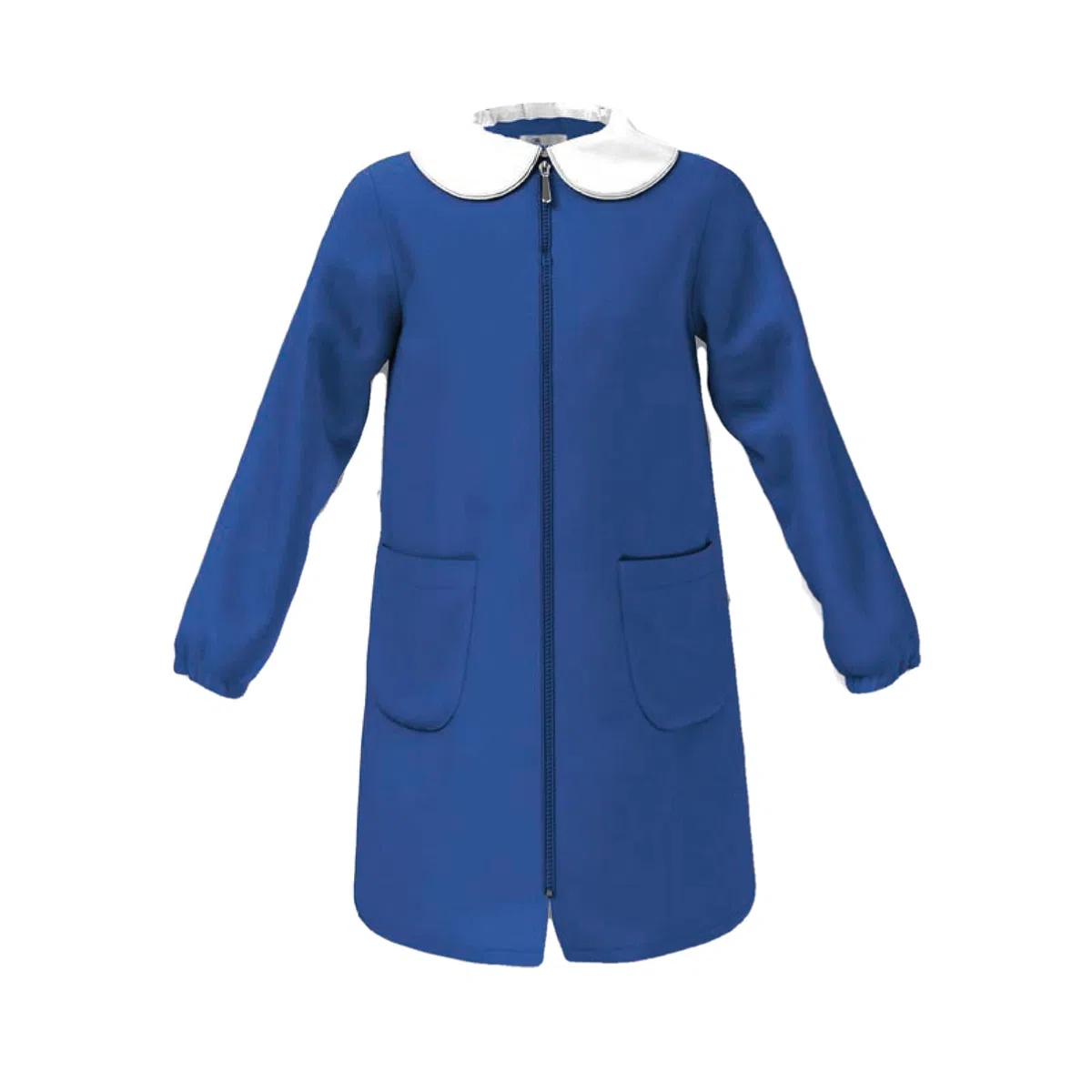 Siggi Grembiule Asilo e Elementare, Bambina e Ragazza Con chiusura Bottoni o Zip. Bianco, Blu o Quadretto Rosa 1969/BLU_ZIP_1PZ_4016_105 14