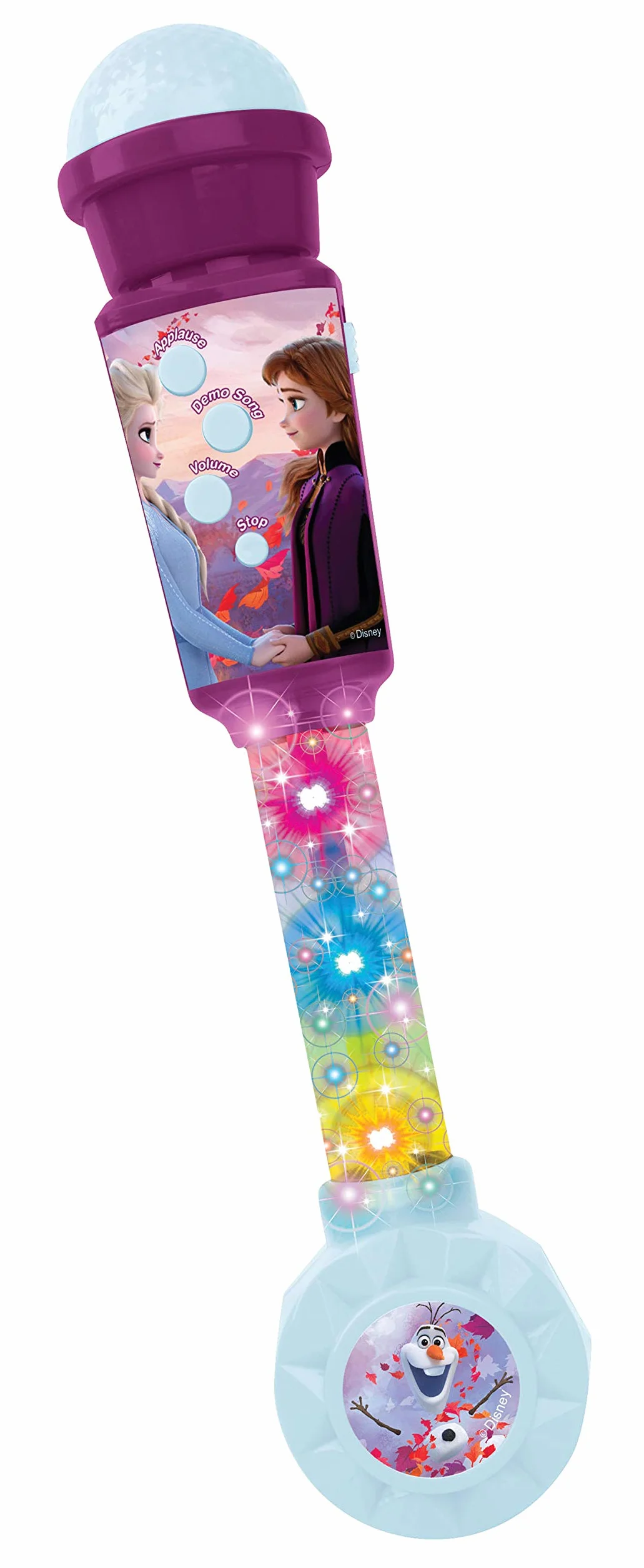 Lexibook Frozen La Regina delle Nevi Microfono Bambini Gioco Musicale Altoparlante Integrato Effetti Luminosi MIC90FZ Viola Blu