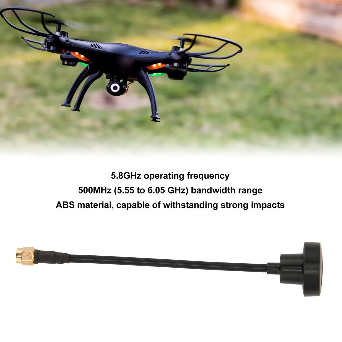 per Foxeer FPV Antenna, 5.8G 2dBi Mini RHCP Omnidirezionale Pagoda Antenna, Antenna Ad Alto Guadagno a Lungo Raggio Lecca-lecca per Drone da Corsa FPV Remoto
