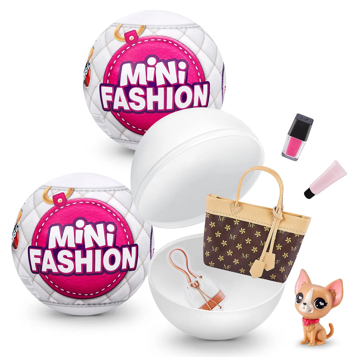 Mini Brands Mini Fashion Series 1 Borse e accessori in tessuto reale capsule giocattolo da collezione (2 pezzi)