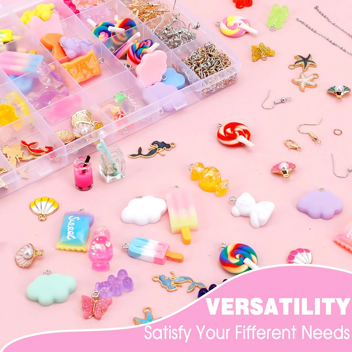 352 Pezzi Ciondoli Assortiti Smaltati Charms Set di Pendenti Ciondoli di Creazione di Gioielli per Orecchini, Collane, Braccialetti, Gioielli e Borse, Ciondolo per Caviglia e Decorazioni Fai da Te
