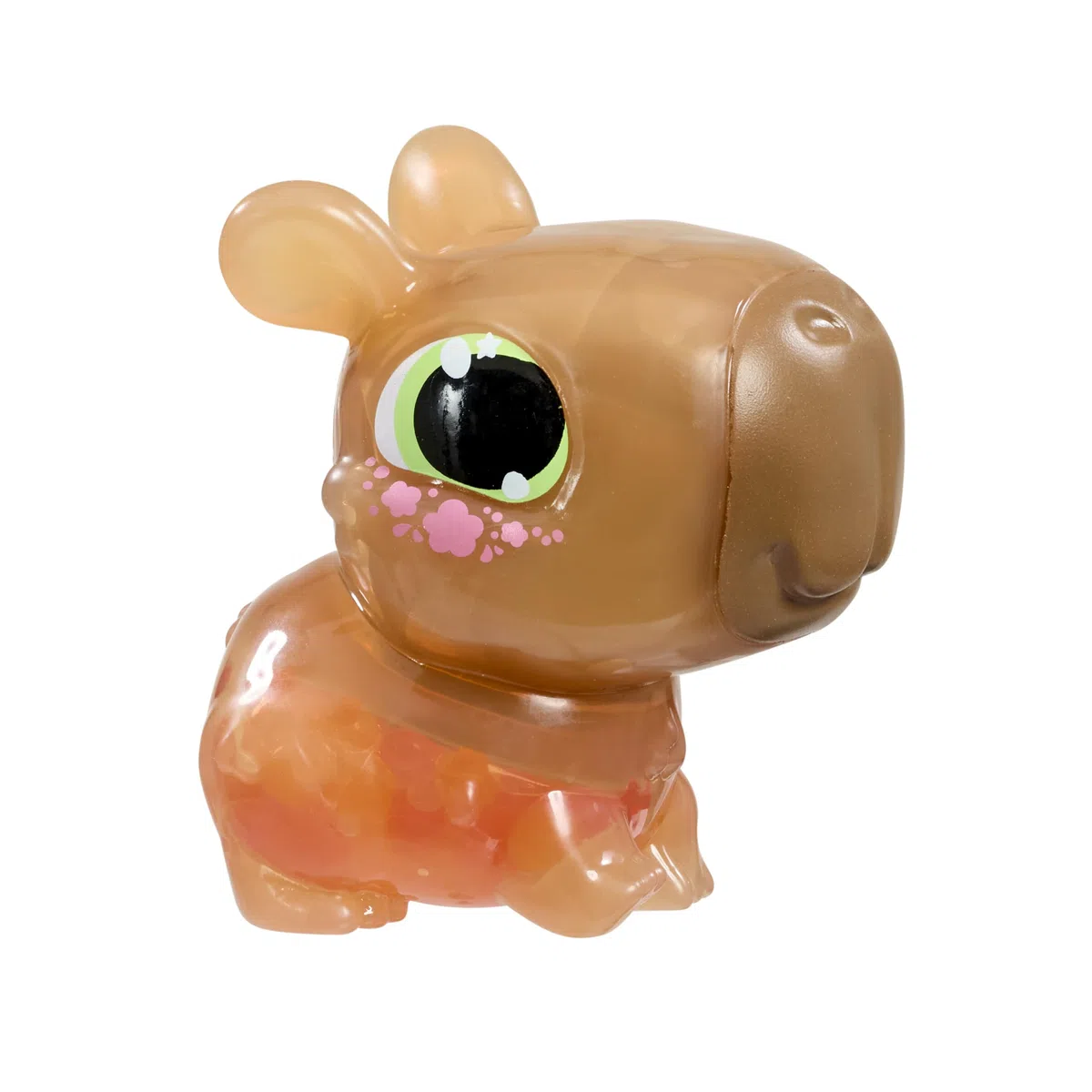 Animagic – Let’s Glo CAPYBARA Marrone - Animale Interattivo & Elettronico Luminoso per Bambini a Partire da 4 Anni - Giocattolo che Brilla nell'Acqua - Capybara Elastico - Giocattolo da Bagno