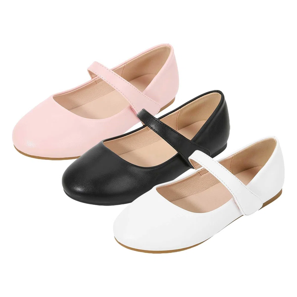 Generisch Sandali estivi per bambini, 4-12 anni, da principessa, Mary Jane, tinta unita, eleganti scarpe da ballo, scarpe da festa, scarpe estive