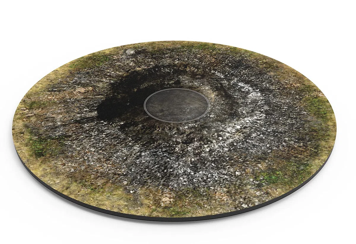 Zone in gomma compatibili con Warhammer 40k 7,6" - Cratere - 6 pz.