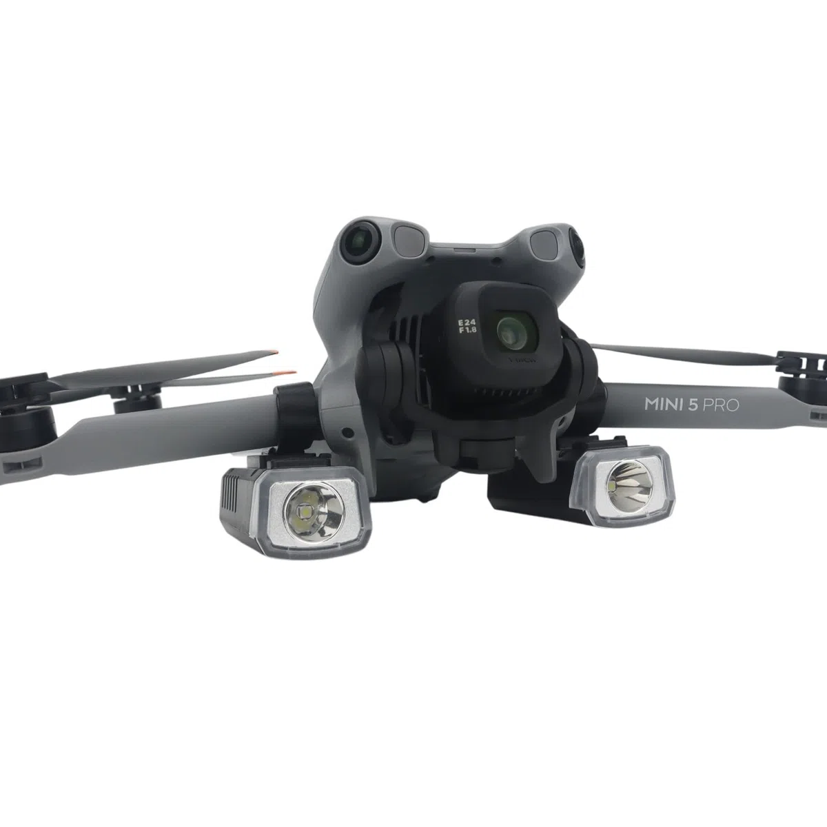 Mini5 Pro Drone Searchlights Luce Notturna per DJI Mini 5 Pro Ricaricabile Doppia Luce Modalità Multipla Strobe Night Flight Luce di Volo Ad Alta Luminosità LED Illuminazione Spotlight