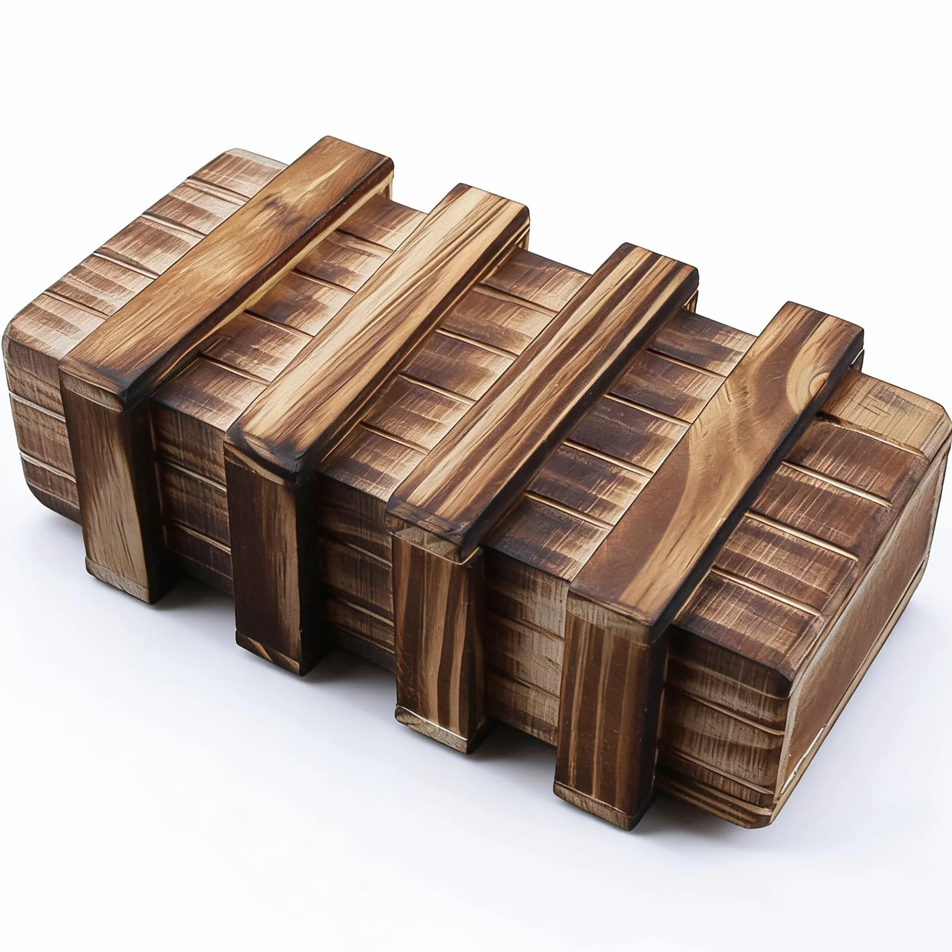 2 scatole magiche per enigmi, in legno, con scomparto segreto, set puzzle, magico, scatola regalo per denaro, regalo di matrimonio, compleanno, piccolo puzzle