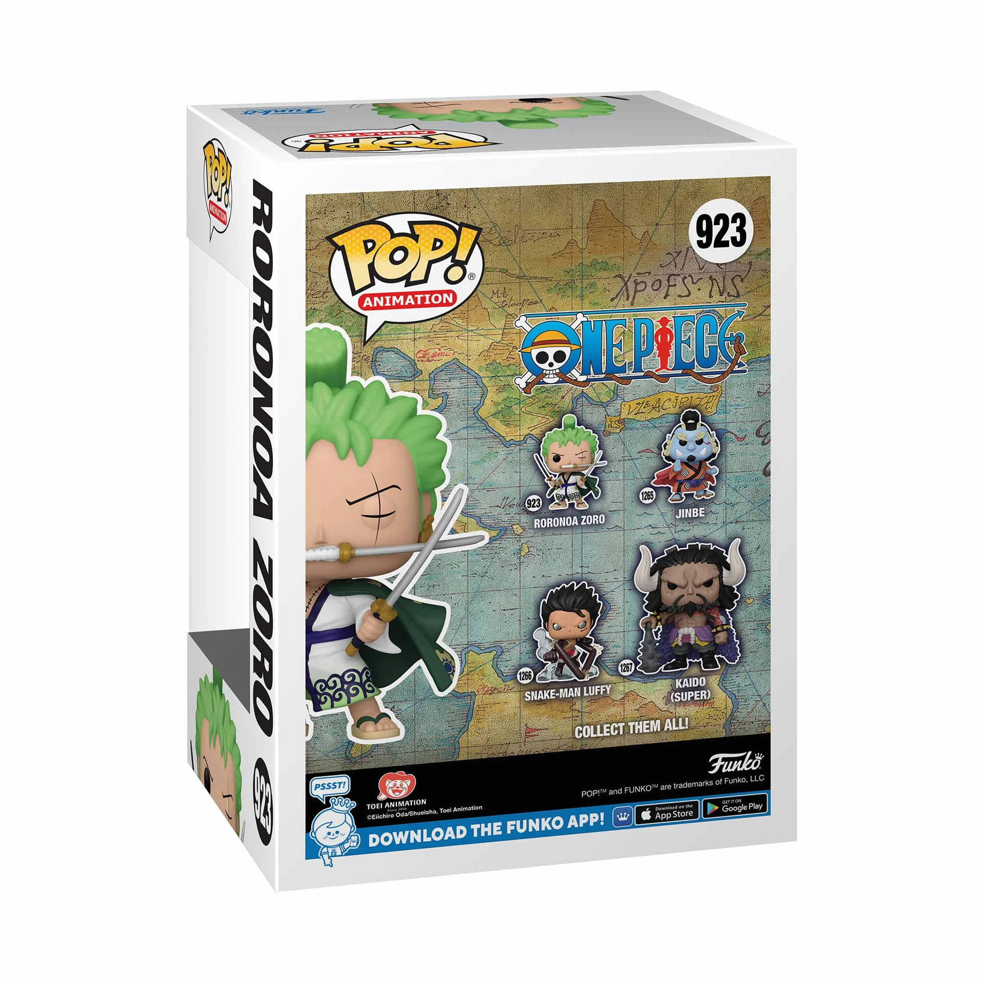 Funko Pop! Animation: One Piece - Roronoa Zoro- Figura in Vinile da Collezione - Idea Regalo - Merchandising Ufficiale - Giocattoli per Bambini e Adulti - Anime Fans