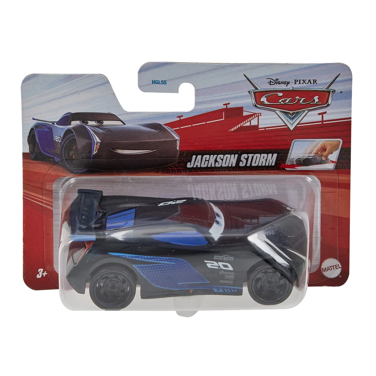Disney Cars Pixar Veicolo Giocattolo Jackson Storm 1:43 Pullback per bambini dai 3 anni in su