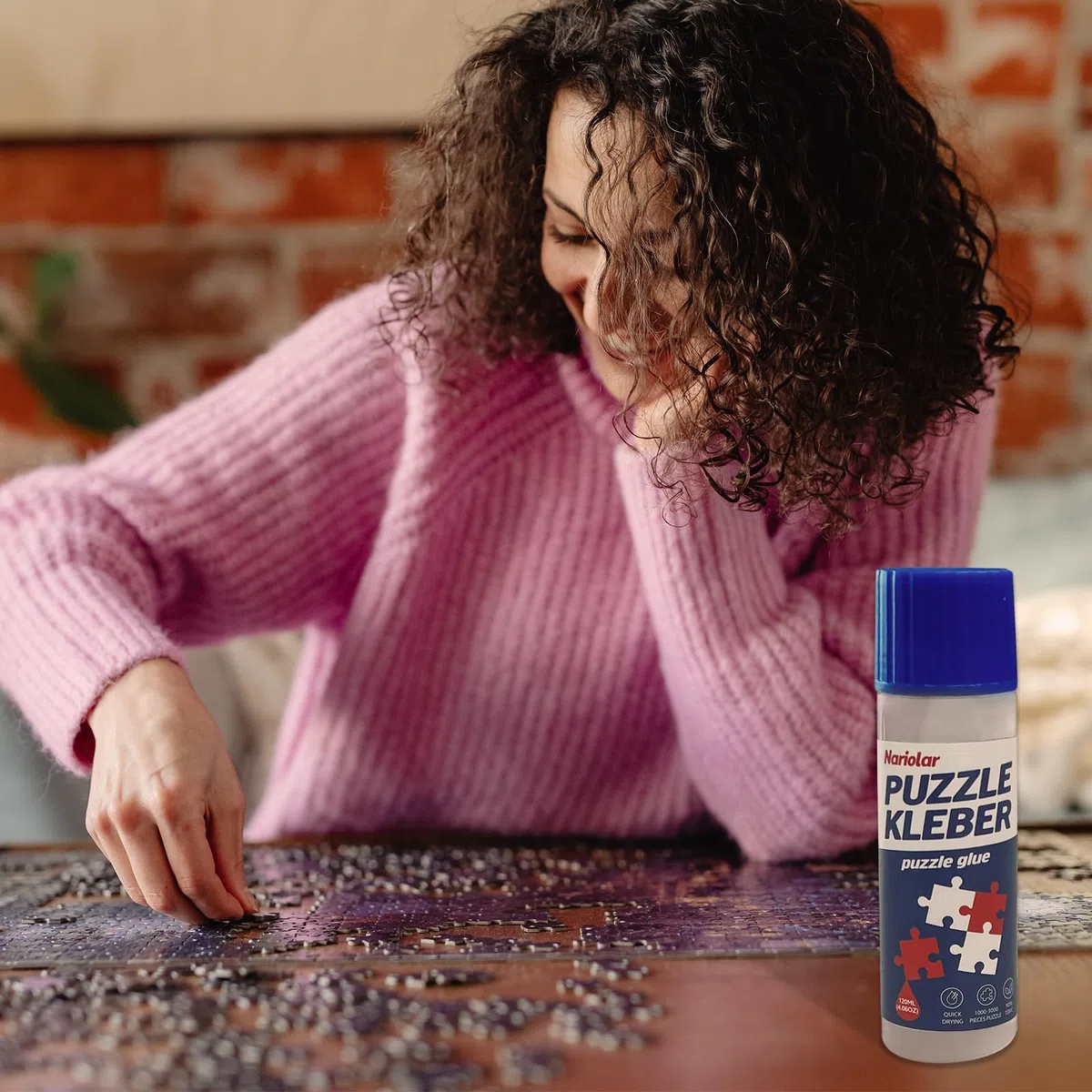 Nariolar Colla per Puzzle con applicatore, 120ml