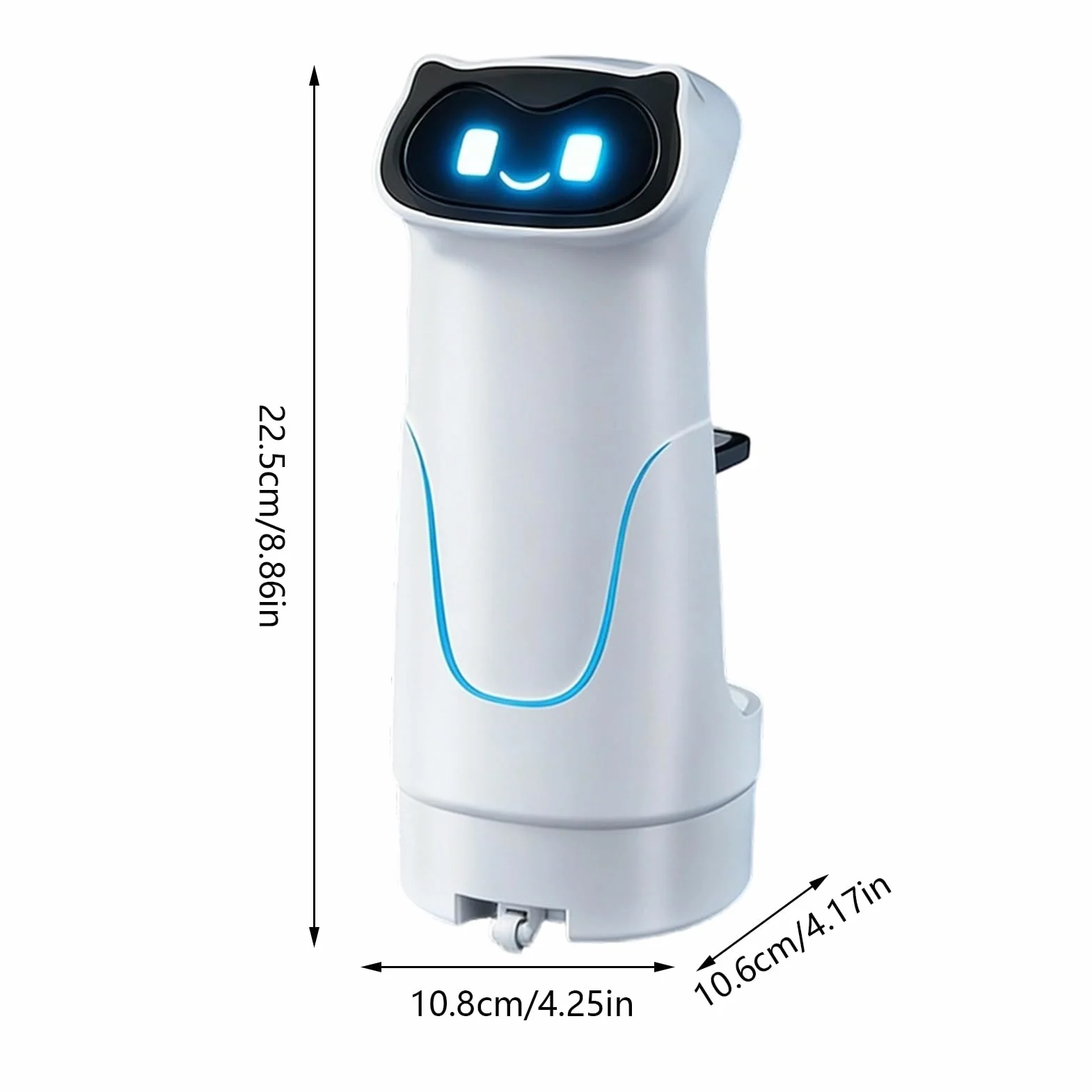 Robot Per Consegne, Controllo Intelligente, 22,5x10,6x10,8 Cm, Robot Per Consegne Telecomandato, Giocattoli Robotici Intelligenti Interattivi, Costruzione Robusta, Per Uomini, Donne, Ragazzi, Ragazze,