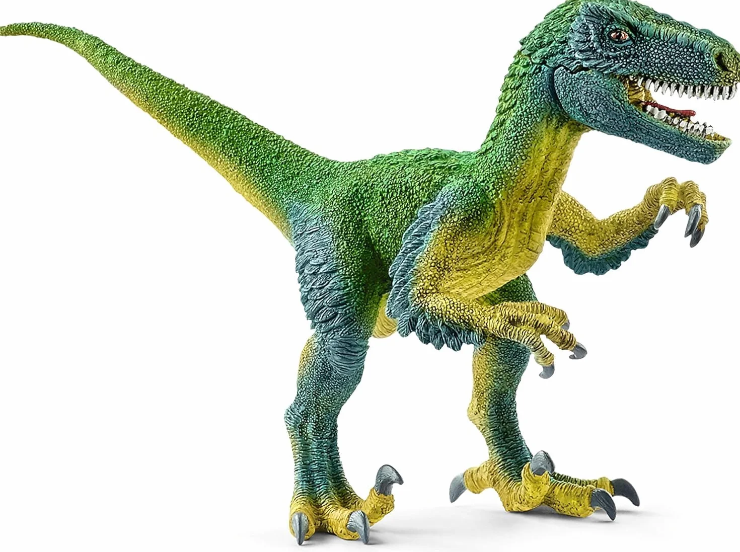 SCHLEICH DINOSAURS | Velociraptor 14585 | dinosauro fedele nei dettagli con mascella e braccia mobili | idea regalo per bambine e bambini | giocattolo dinosauro 3 anni | 18 x 6 x 10 cm