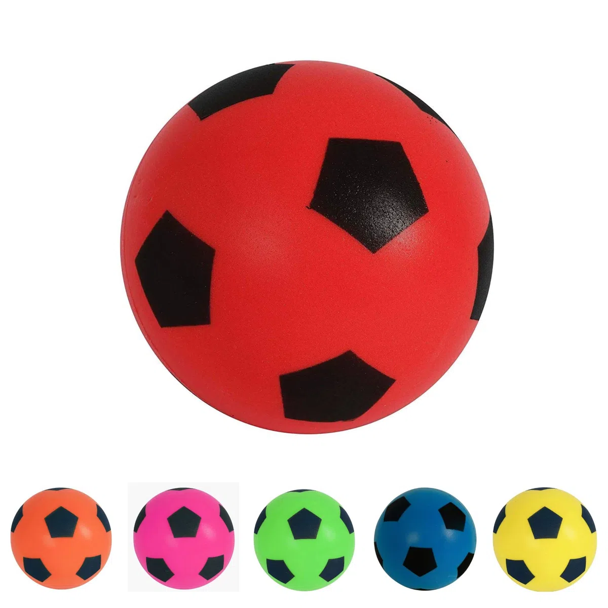 HTI Fun Sport Softball - Palla da calcio, misura 5, 20 cm, per interni ed esterni, in gommapiuma, per ore di divertimento, per adulti, ragazzi e ragazze di tutte le età