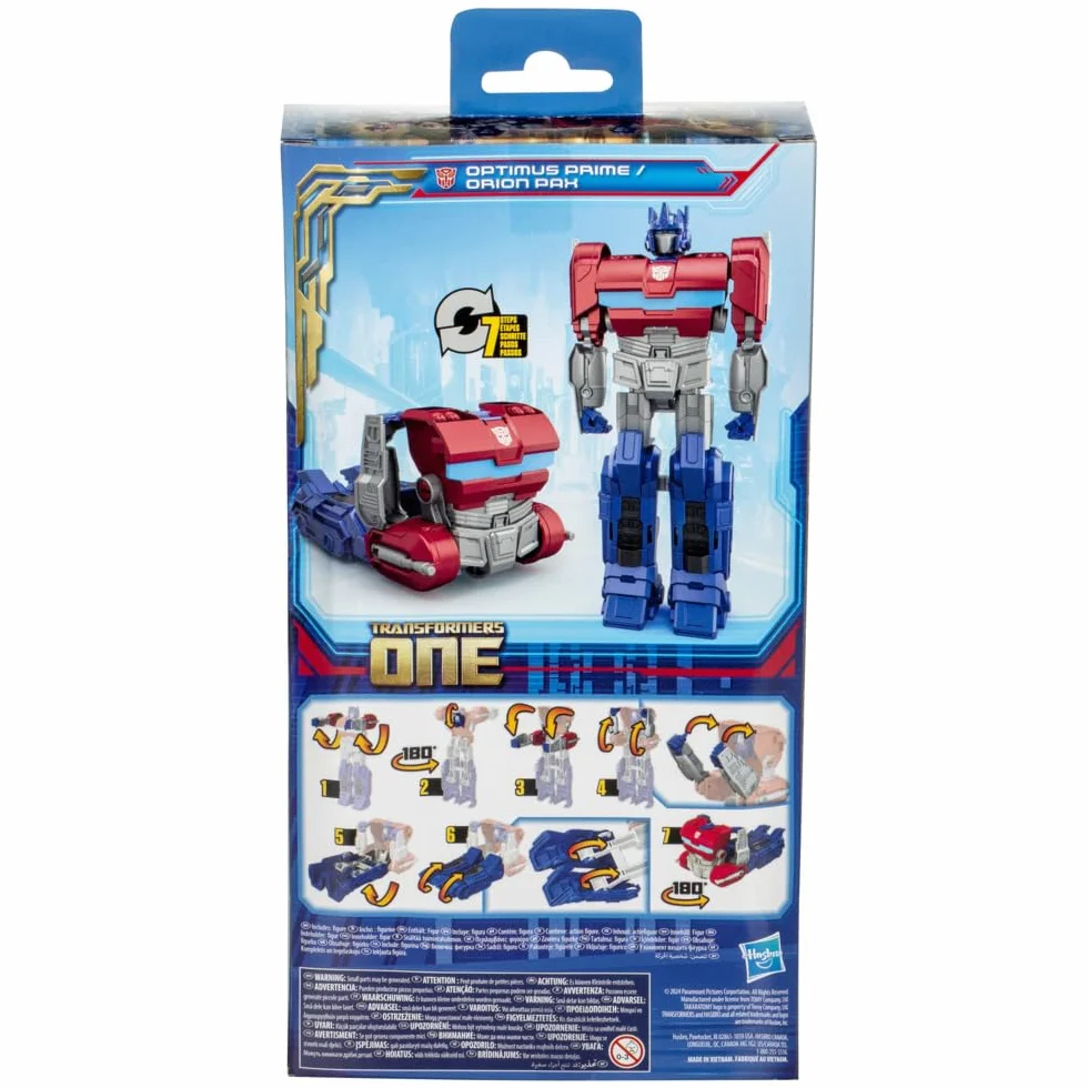 Transformers Hasbro, One, Action Figure da Collezione 2 in 1 Optimus Prime/Orion Pax, 28 cm, per Bambini e Bambine dai 6 Anni in Su