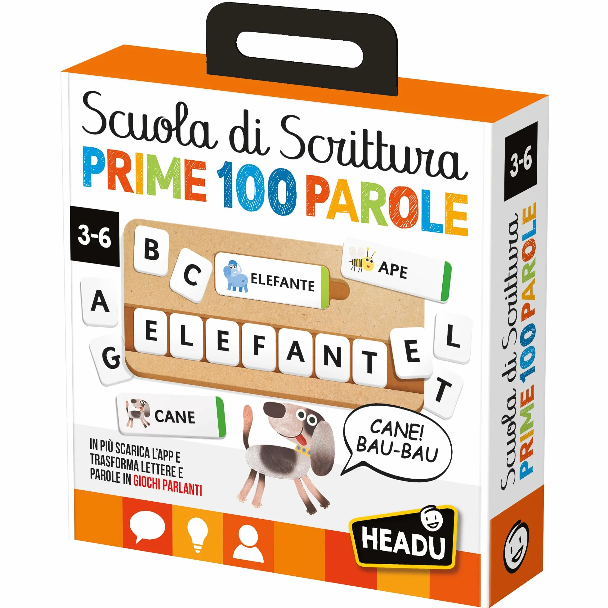 HEADU - Scuola di Scrittura Parlante - Efficace Già Dai Tre Anni Grazie al Metodo Fonetico Interattivo | Giochi Educativi 3 4 5 6 Anni, Giochi per Imparare a Scrivere, Regalo Bambino Regalo Bambina