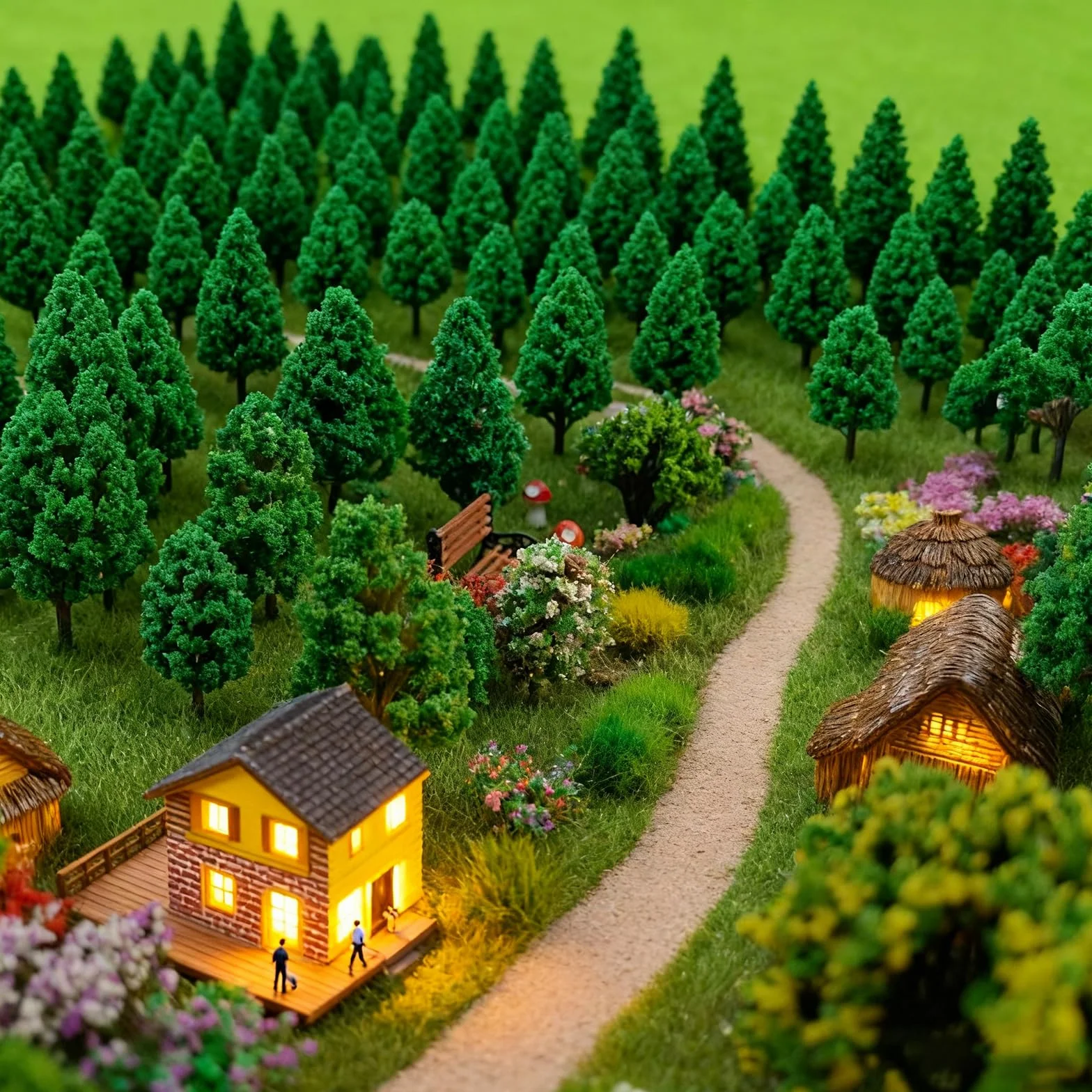 50 Pezzi Alberi Modello Misto, Albero del Diorama Plastic, Albero Misti per Modellismo, Miniatura Alberi Treno per Paesaggio DIY, Paesaggi in Miniatura, Tavolo di Sabbia, Modello di Paesaggio 4- 10 cm