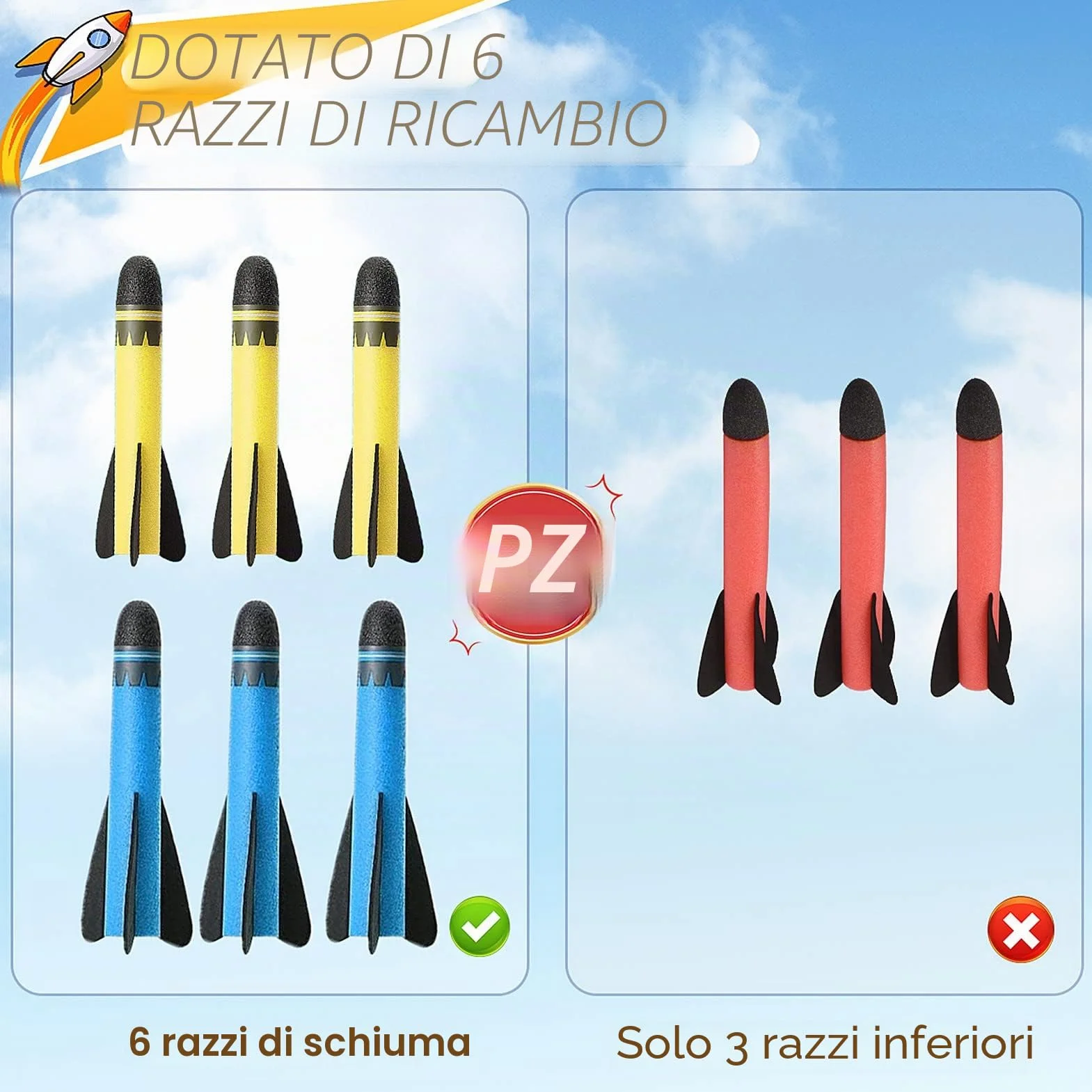 DejaNard Giocattoli per Razzi Spaziali, Giochi di attività per Bambini