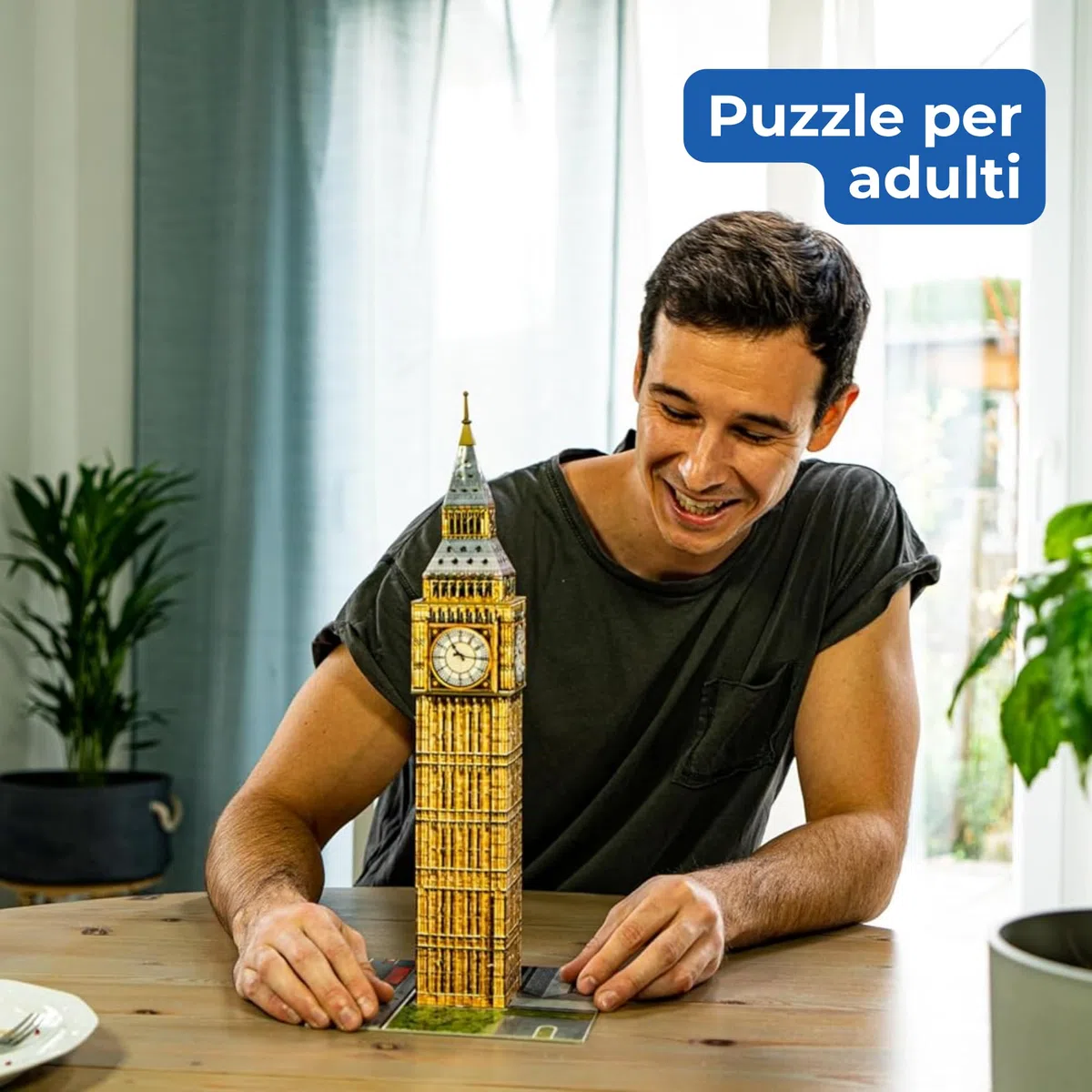 Ravensburger - Puzzle 3d Big Ben | Puzzle 3d Per Adulti E Bambini A Partire Dagli 8 Anni | Modellismo Da Costruire Adulti Di 224 Pezzi | Regalo Bambino 8 Anni E Più