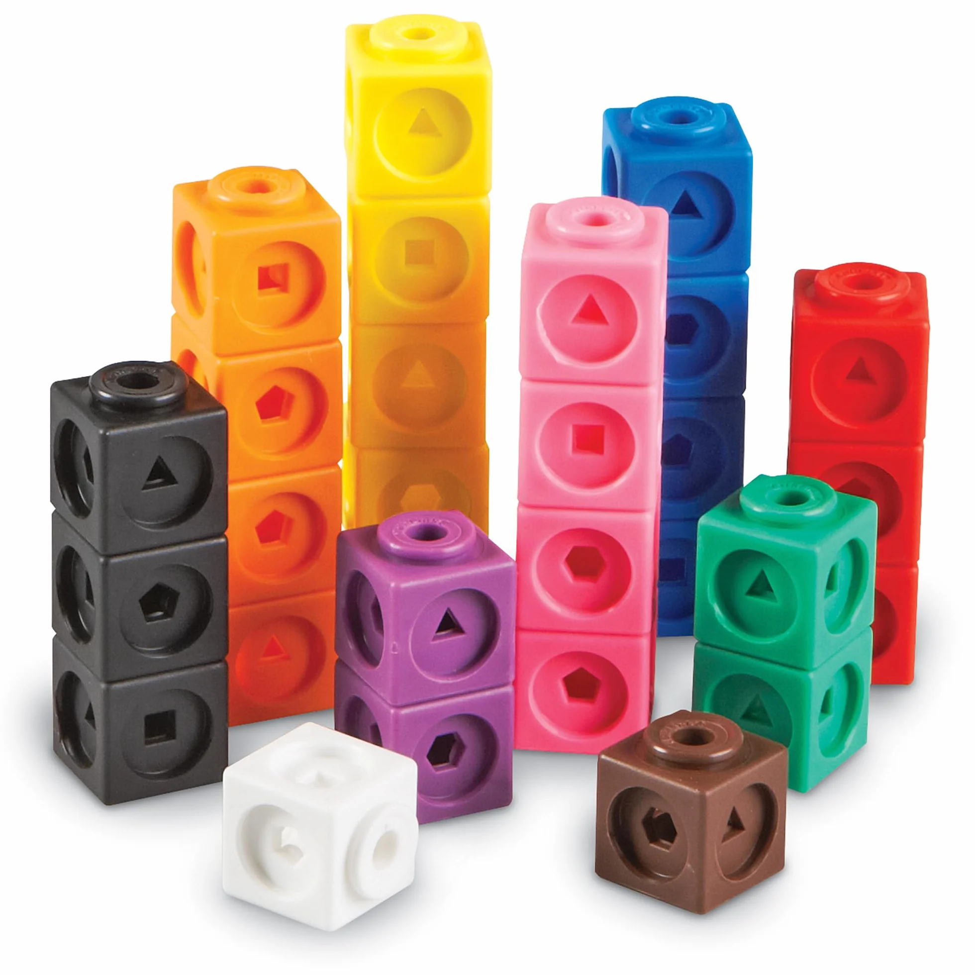 Learning Resources MathLink Cubes – Set di 100 Cubi Collegabili per Bambini 5+, Blocchi per Contare, Addizioni, Sottrazioni e Patterning, Gioco Educativo STEM, Regalo Natale