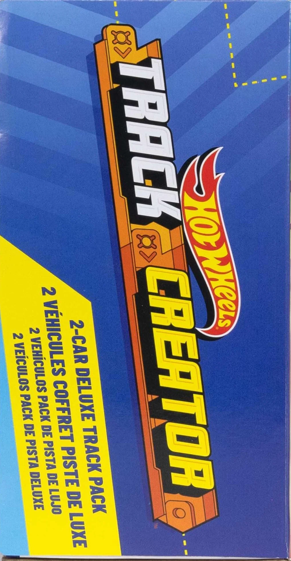 Hot Wheels - Track Creator Pista Deluxe, Set con 2 macchinine in Scala 1:64 Incluse e 7 Metri di Pezzi Speed Snap Track e connettori con Diverse Lunghezze, Giocattolo per Bambini, 3+ Anni, JDW42