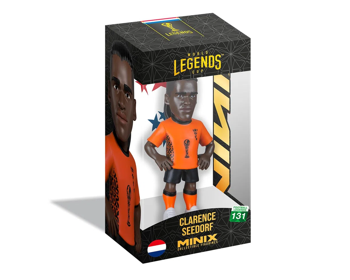 MINIX - Football Legends - Campionato mondiale delle leggende #131 - Paesi Bassi - Seedorf - Personaggio da collezione 12 cm