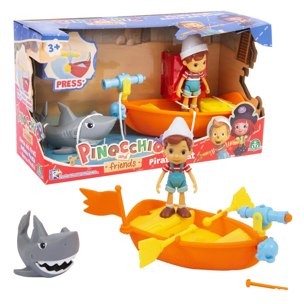 Giochi Preziosi PINOCCHIO BARCA DEI PIRATI CON PERSONAGGI PINOCCHIO