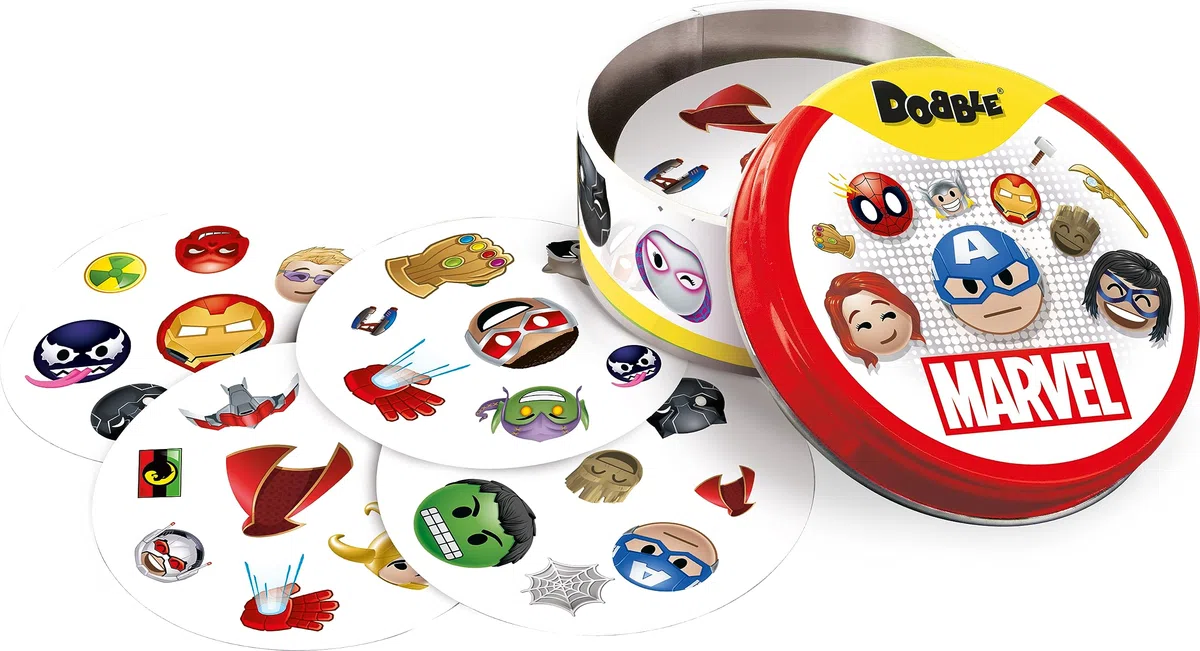 Jeu d'ambiance - ASMODEE - Dobble : Marvel Emoji (Eco Sleeve) - 6 ans - Extérieur - Mixte