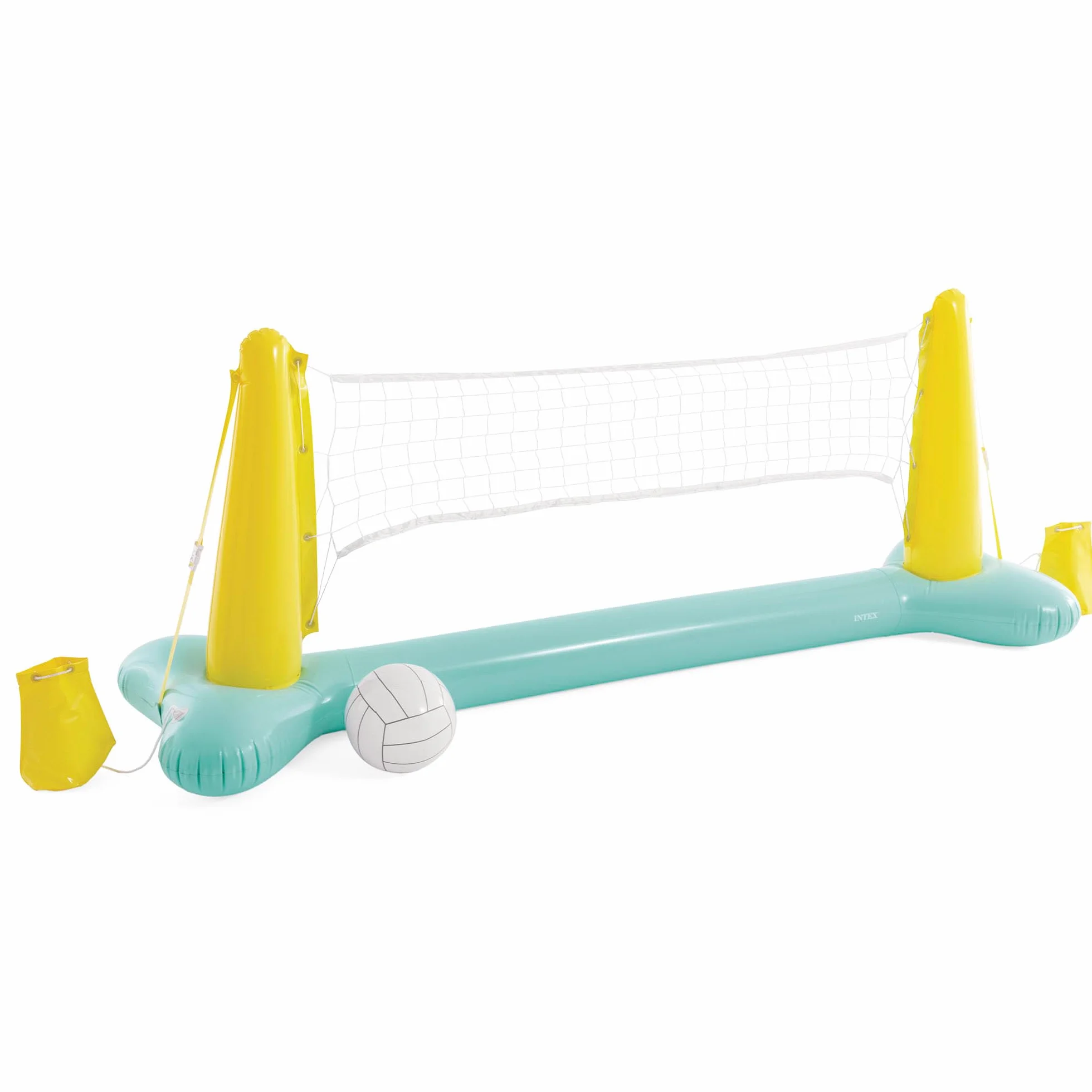 Intex 56508NP - Set Rete Volley Gonfiabile, Vinile, Multicolore, 239x64x91 cm