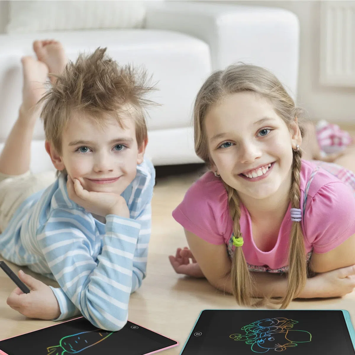 GUYUCOM 2 Tavole da Disegno per Bambini, 12 Pollici, Giocattolo a Partire da 2-6 Anni, per Ragazzi e Ragazze