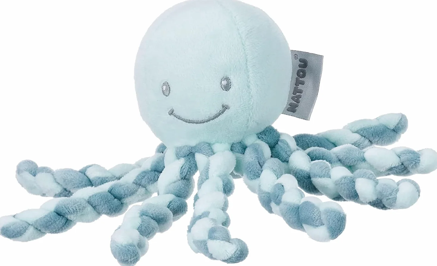 Nattou Peluche Polpo, Per neonati e bimbi prematuri, 23 cm, Verde menta, 878746