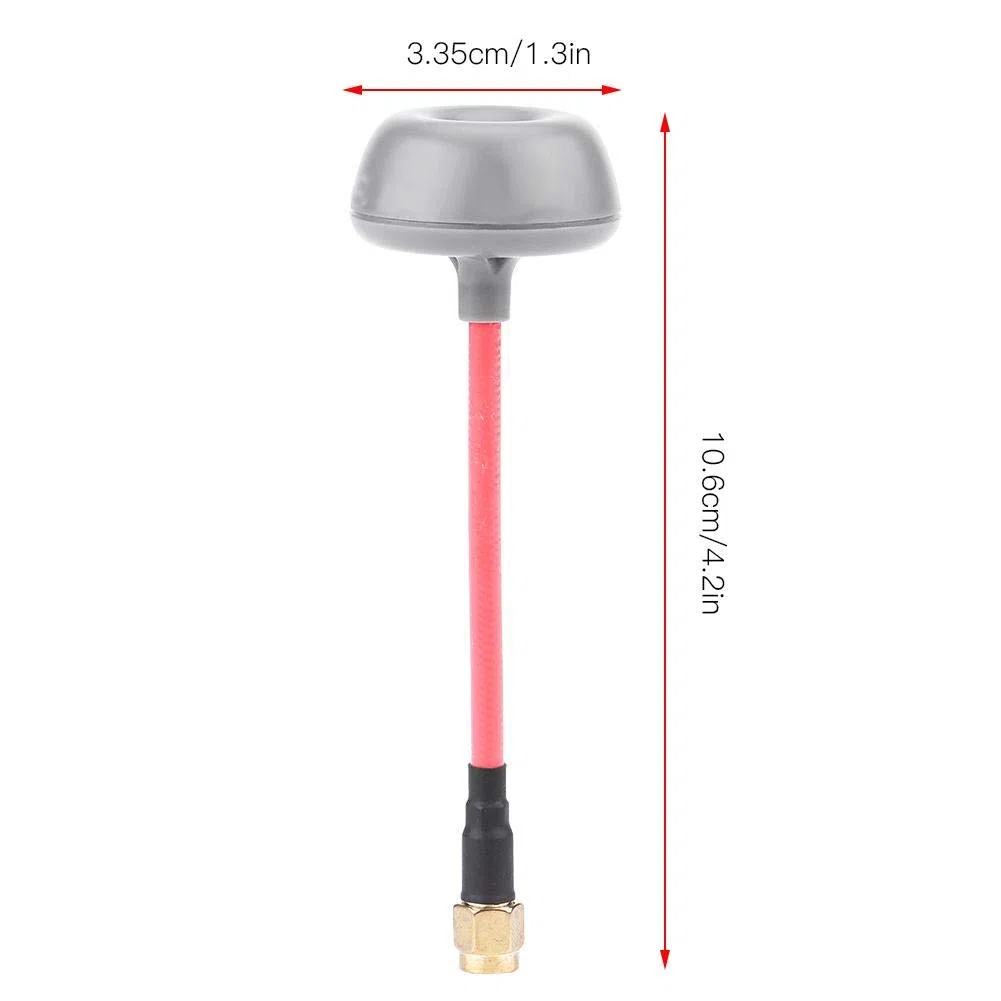 Antenna TX/RX, 2 Tipi Antenna RHCP a Forma di Fungo TX/RX per RC Drone(RP-SMA Male) Accessori per aeromodelli