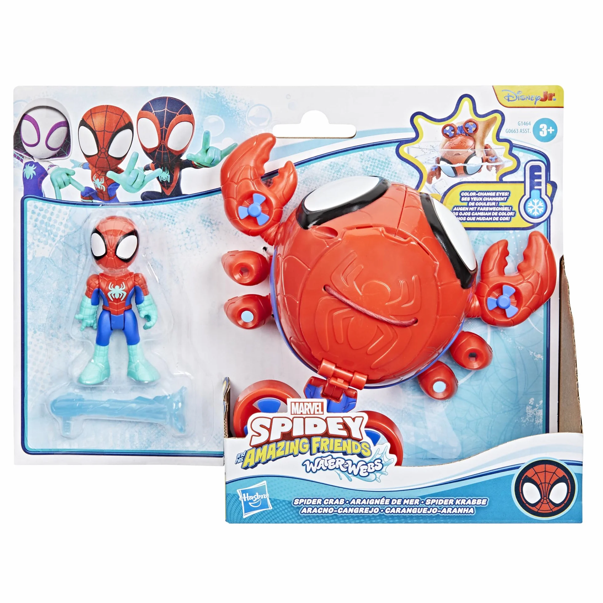 Hasbro Marvel, Spidey e i suoi fantastici amici, Water-Webs, sottomarino giocattolo Spider Crab