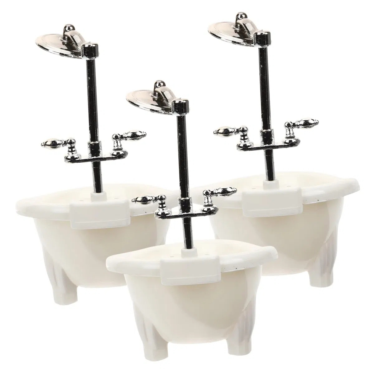 3pezzi Vasca Da Bagno in Miniatura Per Casa Bambole Mobili Per Bambole e Decorazioni Per Mini Case Vasca Da Bagno Per
