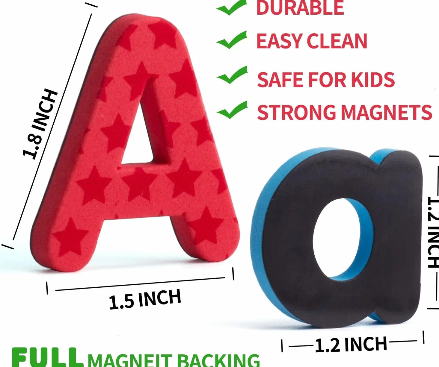 192 Pcs Lettere Magnetiche per Bambini Set in Schiuma con 9 Colori, Blocchi Modello & Simboli, Alfabetiere Bambini per Frigo, Regalo Natale/Compleanno in Età Prescolare, Lettere Didattico