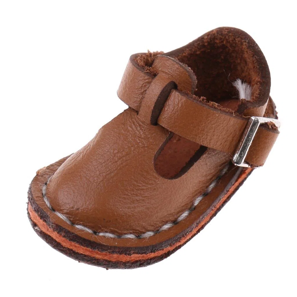 Graziosissime Scarpe Casual con Cinturino alla Caviglia per Bambole Blythe da 12 Pollici, Accessori per Abbigliamento, Colore Marrone.