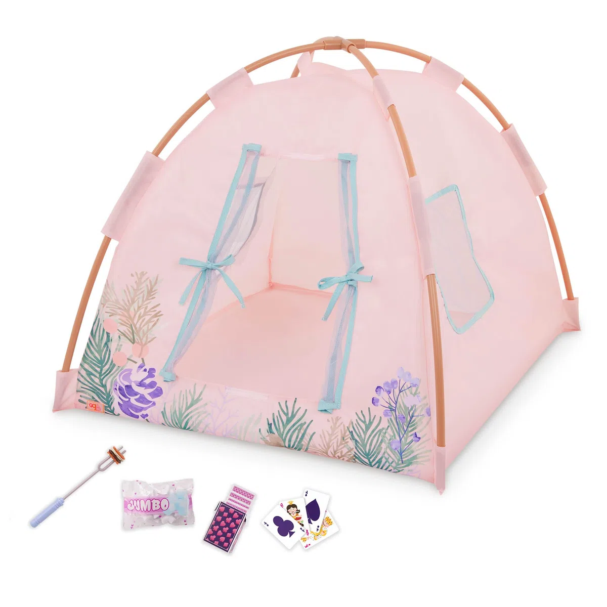 Our Generation - Notti in Campeggio - Playset Tenda per Bambole - Giocattolo da Campeggio - Accessori per Bambole da 46 cm - Gioco di finzione - Bambini dai 3 Anni in su
