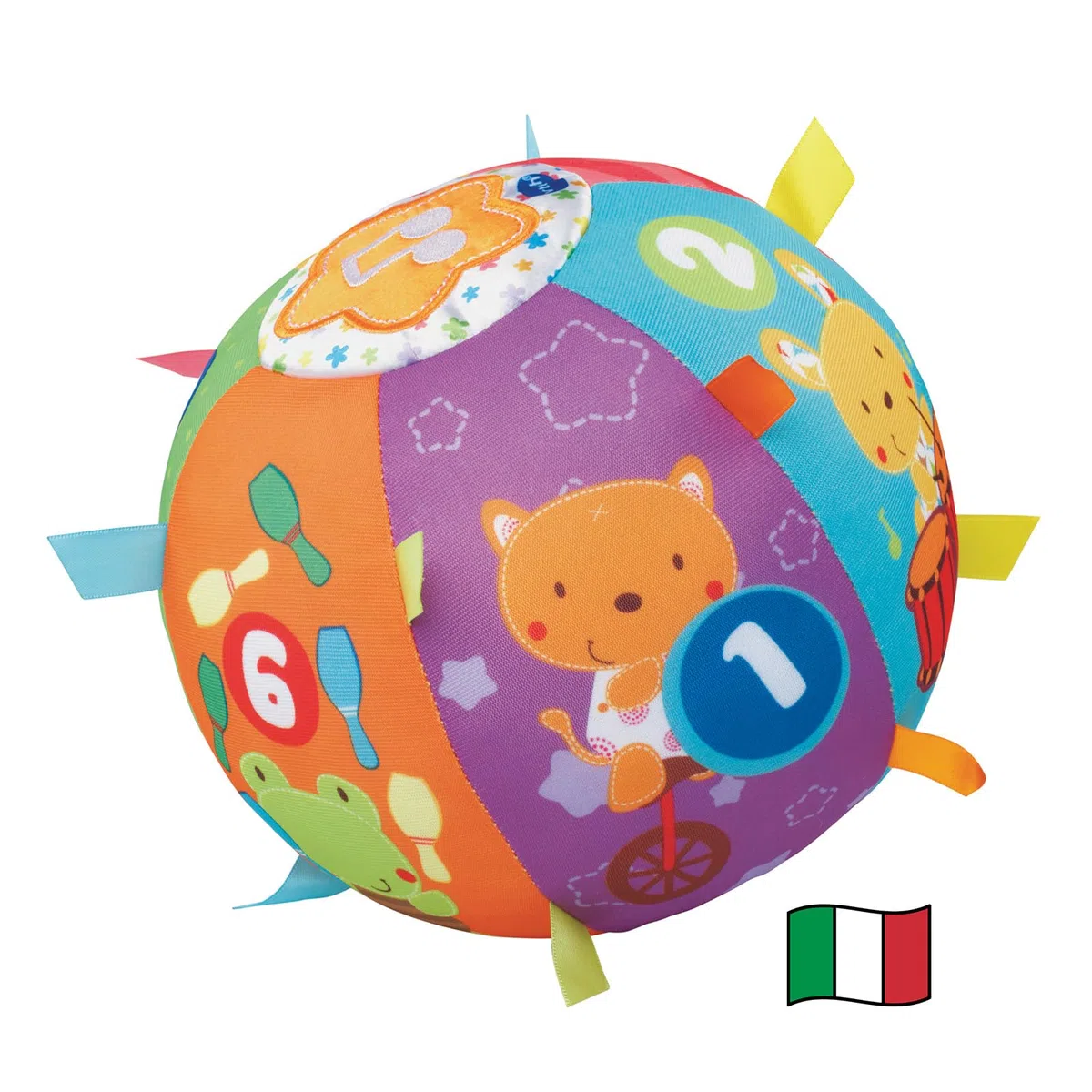 VTech Magica Palla Multiattività, Cubo Morbido Neonato con Pulsante, Ideale per Imparare i Numeri, Gioco Neonato con 15 Melodie, Sensore di Movimento, Lingua Italiana, Batterie Incluse, 6-36 Mesi