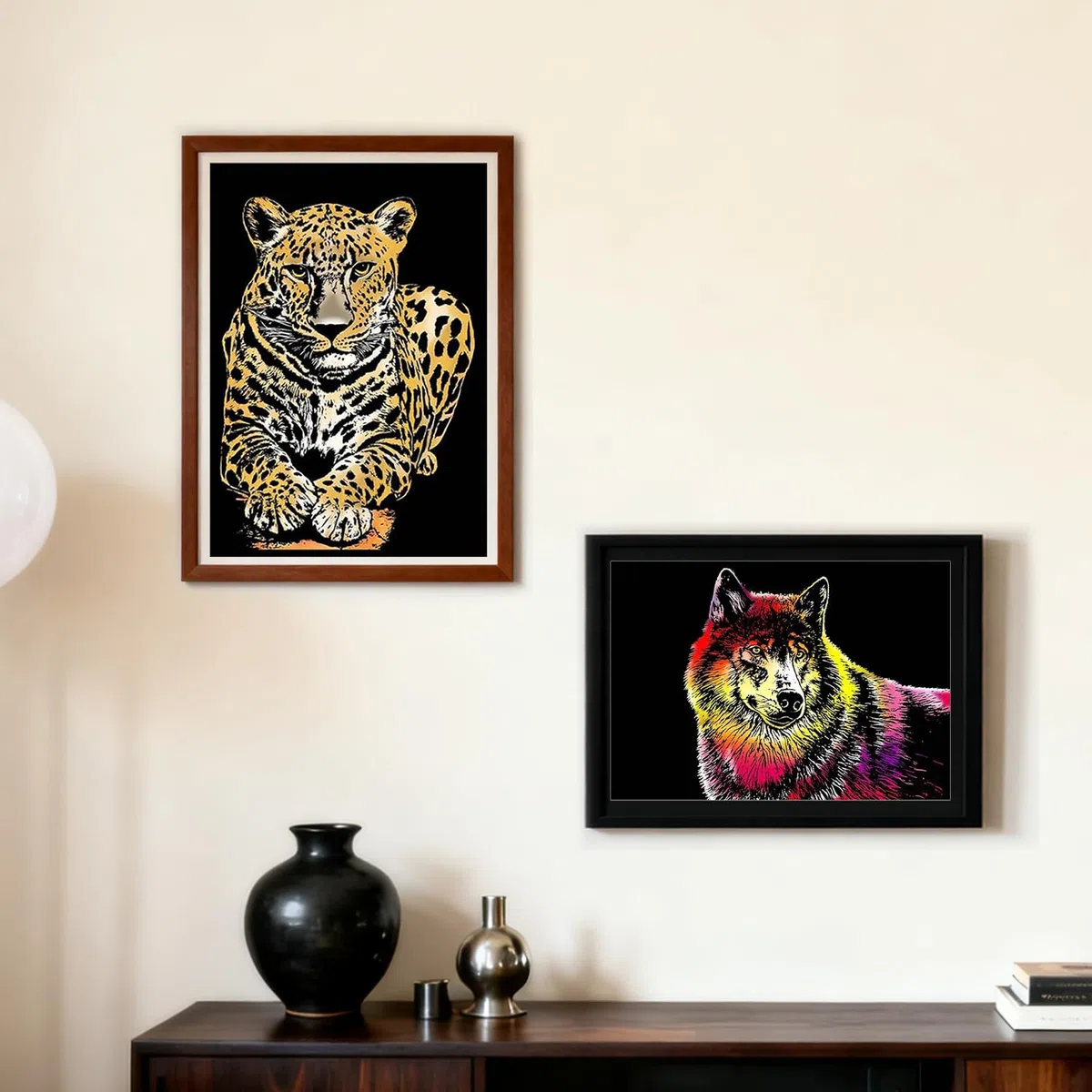 Set da 8 Disegni da Grattare per Adulti & Bambini, Arte in Foglio con Strumenti, Serie Animali (Formato A4/A5)