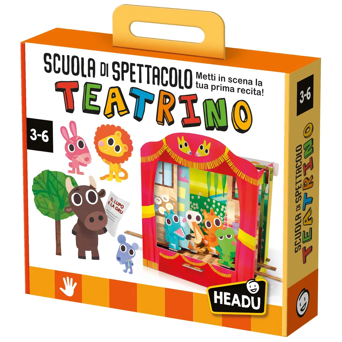 Headu Scuola Di Spettacolo Con Il Teatrino Metti In Scena La Tua Prima Recita It23653 Gioco Educativo Per Bambini 3-6 Anni Made In Italy