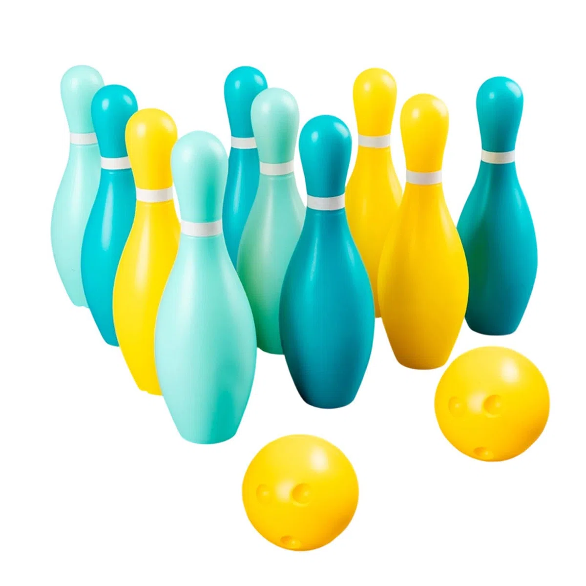 Baoblaze Set da Bowling per Bambini, Gioco per Famiglie, Giocattoli da Gioco al Coperto, Giochi Sportivi all'aperto per Lo Sviluppo Precoce, Giocattoli da Bowling all'Aperto