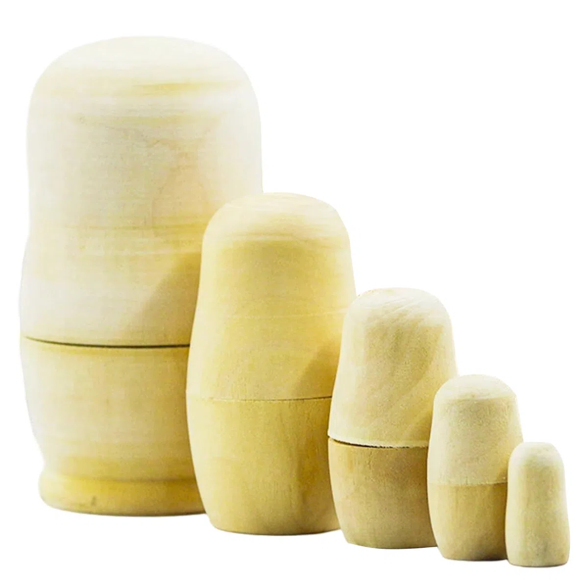 5 pz/Set Bambole Russe Che nidificano Pittura Fai da Te Bambola matrioska in Legno Vuota per Bambini Adulti